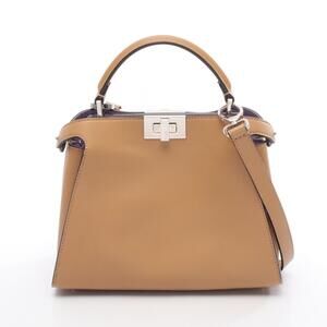Fendi Peekaboo Essentially Handbag Leather Brown